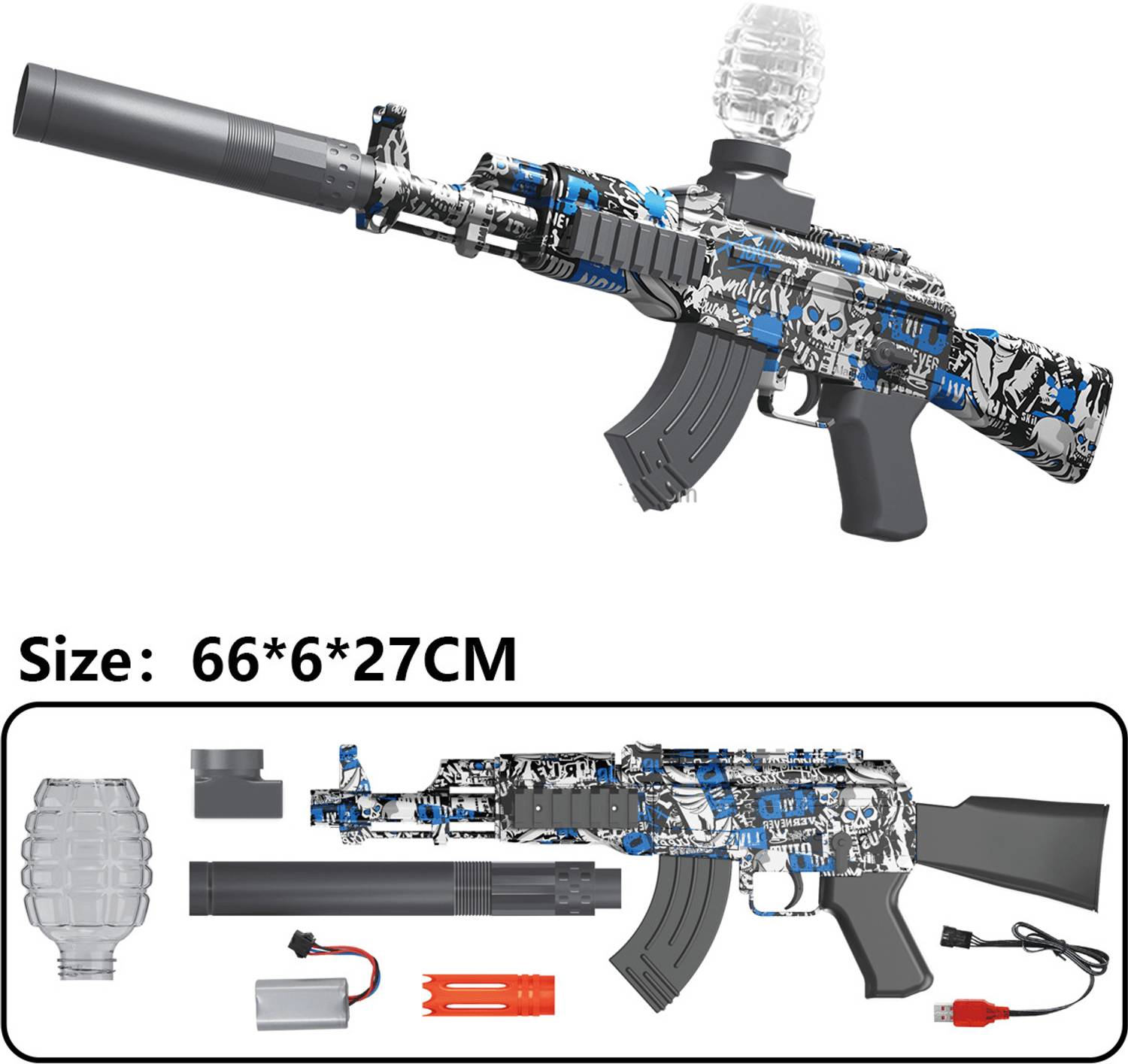 KAMMATESWARA AK47 Electric Gel Blaster Toy Gun - Image 5