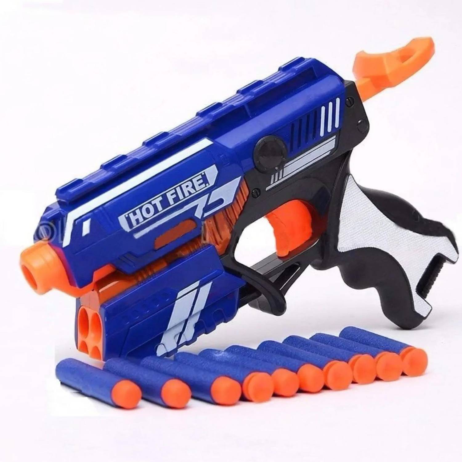 Anushka Toys Manual Blaze Storm Gun Blaster with 10 Foam Bullets Guns & Darts Guns & Darts