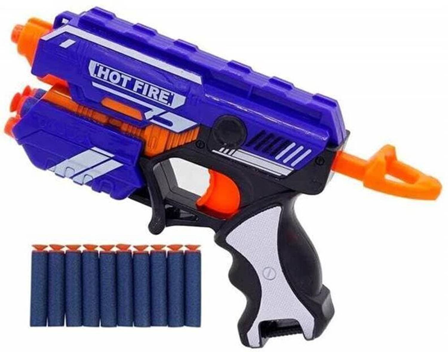 Braintastic Blaze Storm Toy Gun with Safe Foam Bullets for Kids (Pack of 1) Guns & Darts