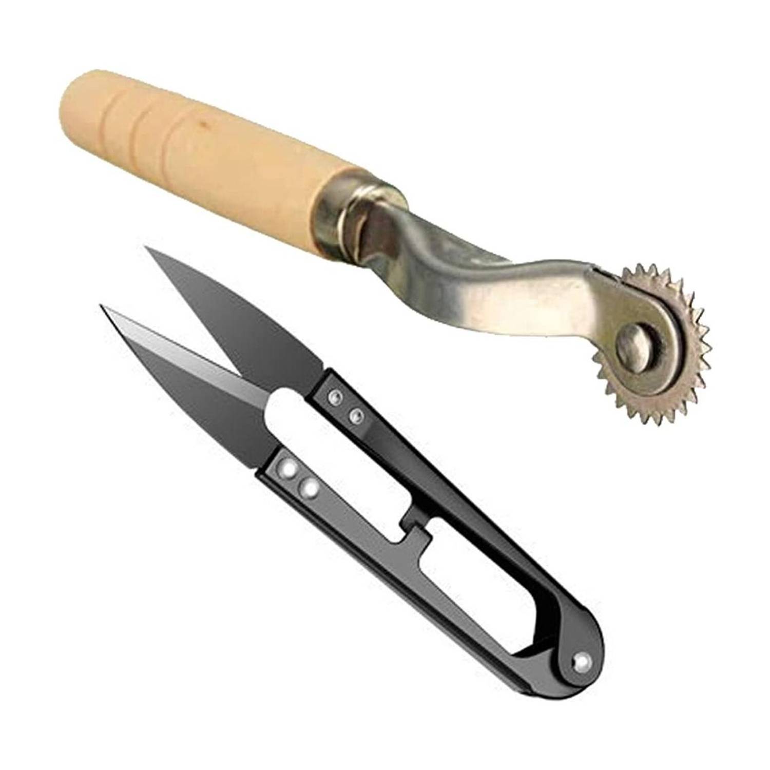 Shree Shyam Combo Thread Cutter (1 Piece) + Tracing Wheel (1 Piece) {Set of 2} Tracing Wheel