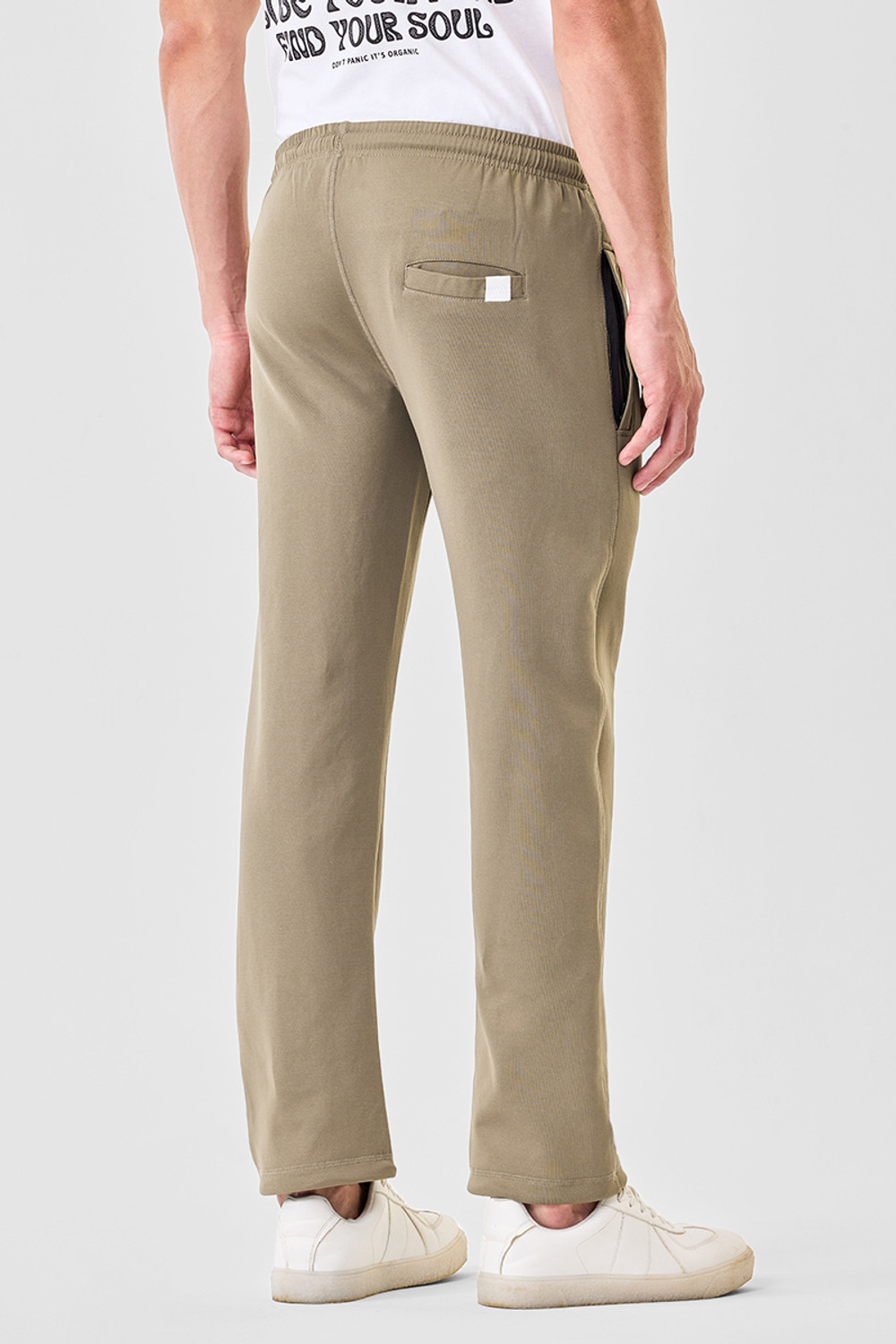 Image of Snitch Solid Men Brown Track Pants