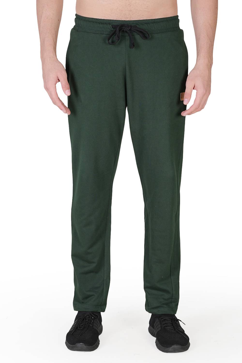 BAGGYBEAR Solid Men Green Track Pants