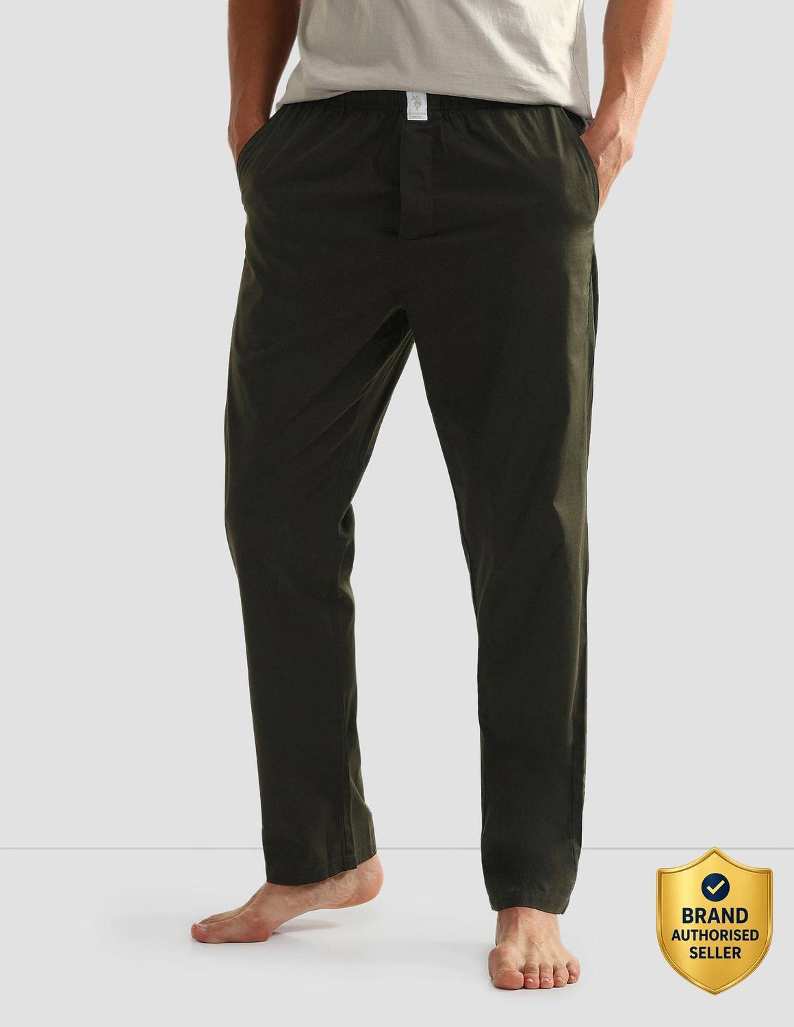 U.S. POLO ASSN. Men Green Track Pants - Image 1