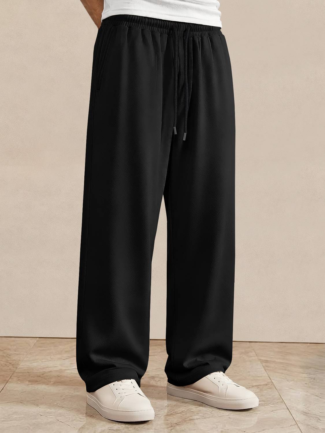 Viktor Men Black Track Pants - Image 1