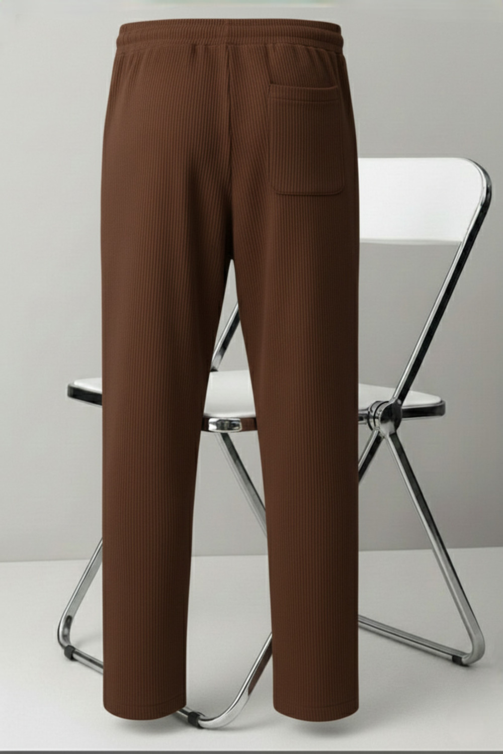 Image of VEXUA Solid Men Brown Track Pants