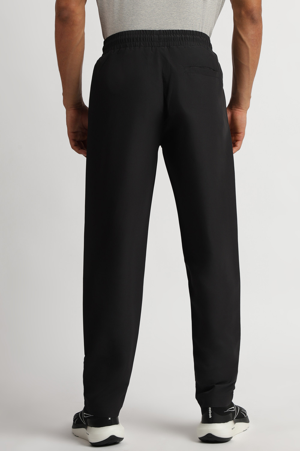 Image of REEBOK Printed Men Black Track Pants