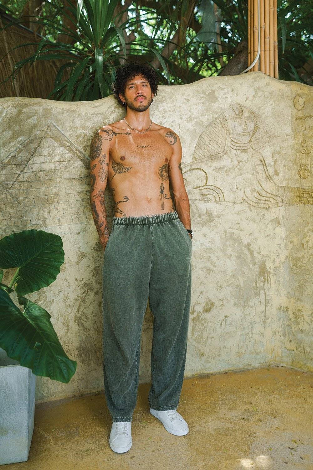 Bonkers Men Olive Track Pants