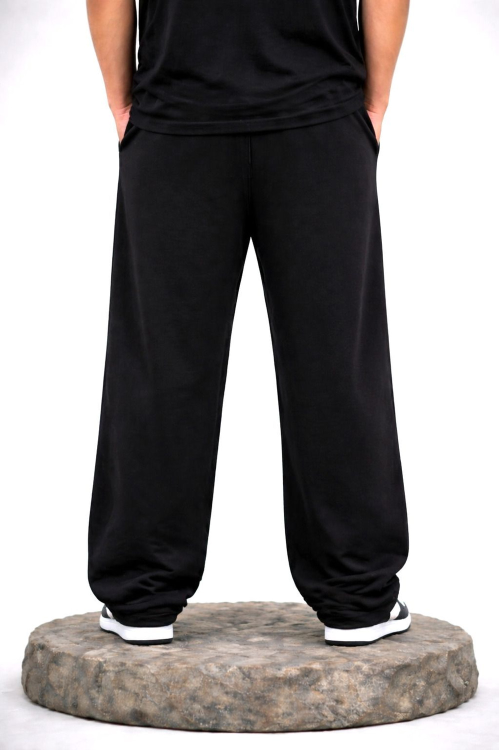 Image of ZEN1FASHION Printed Men Black Track Pants
