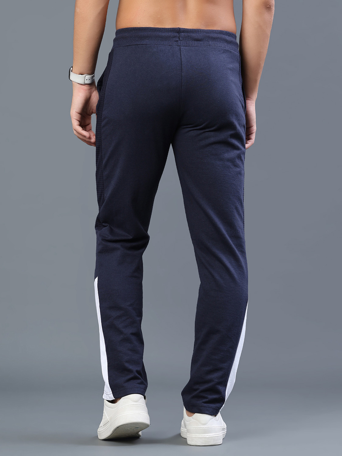 Image of V-MART Solid Men Blue Track Pants