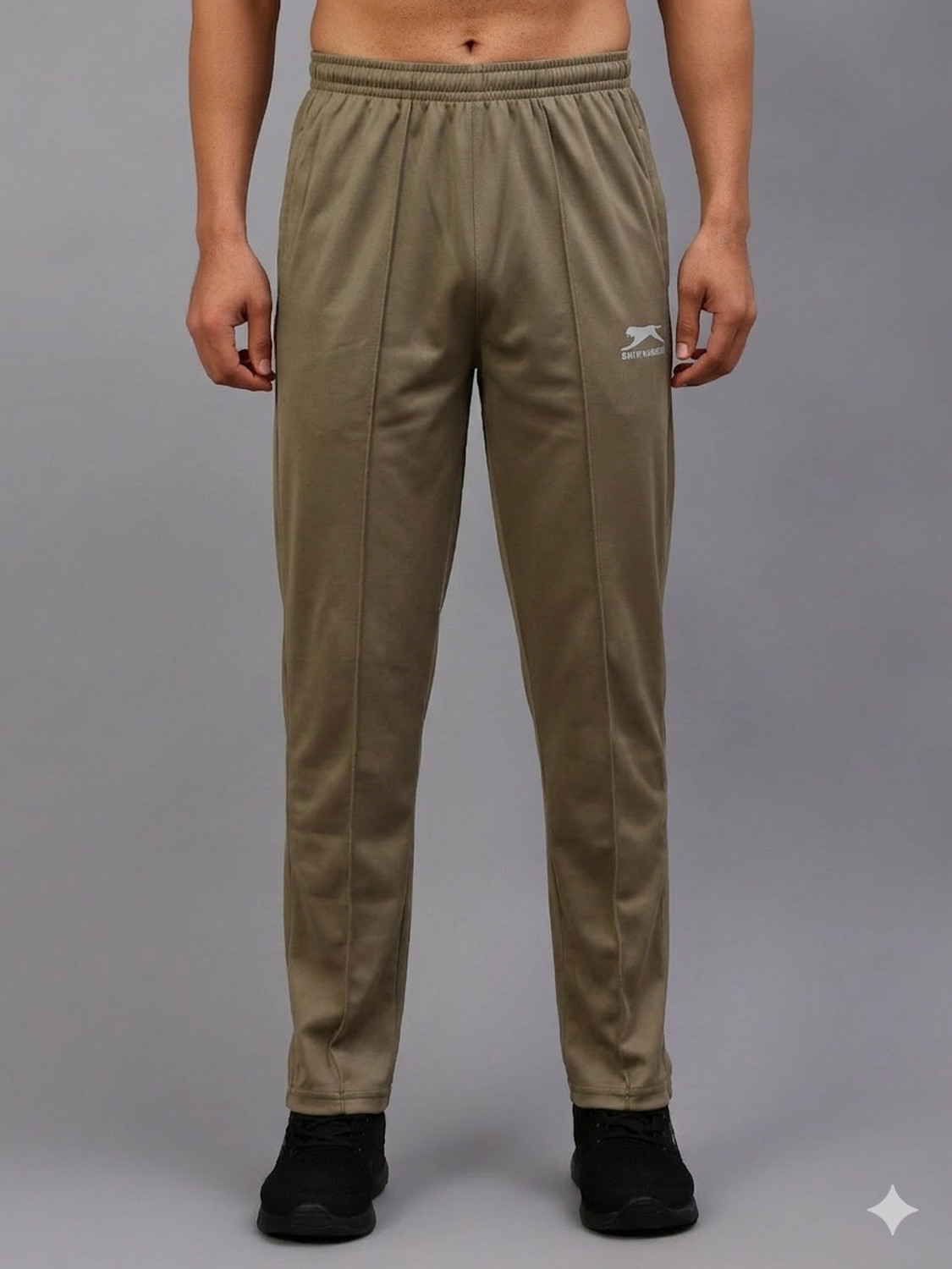 Shiv Naresh Solid Men Olive Track Pants