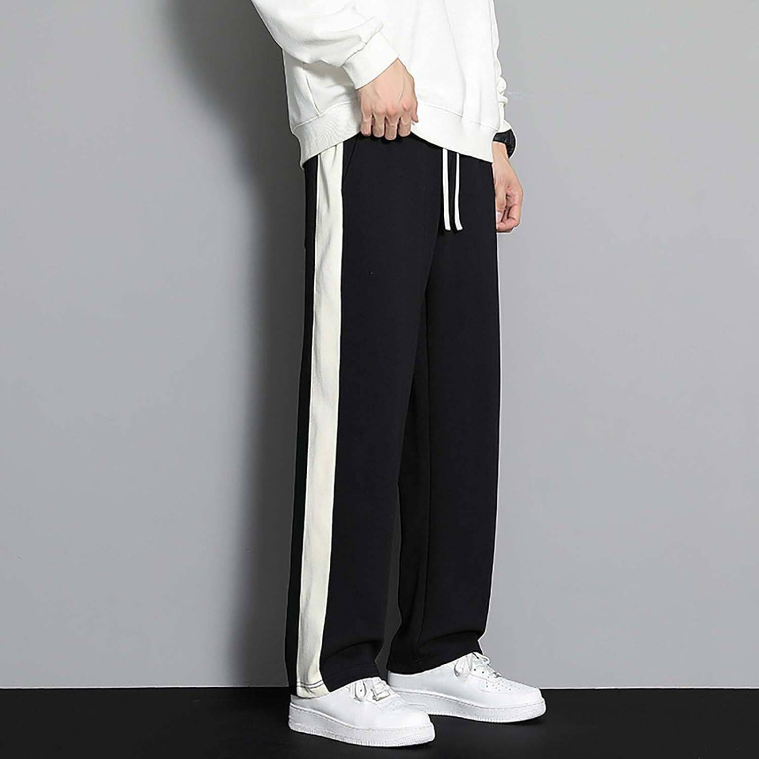 Urban Dude Colorblock Men Black Track Pants - Image 3