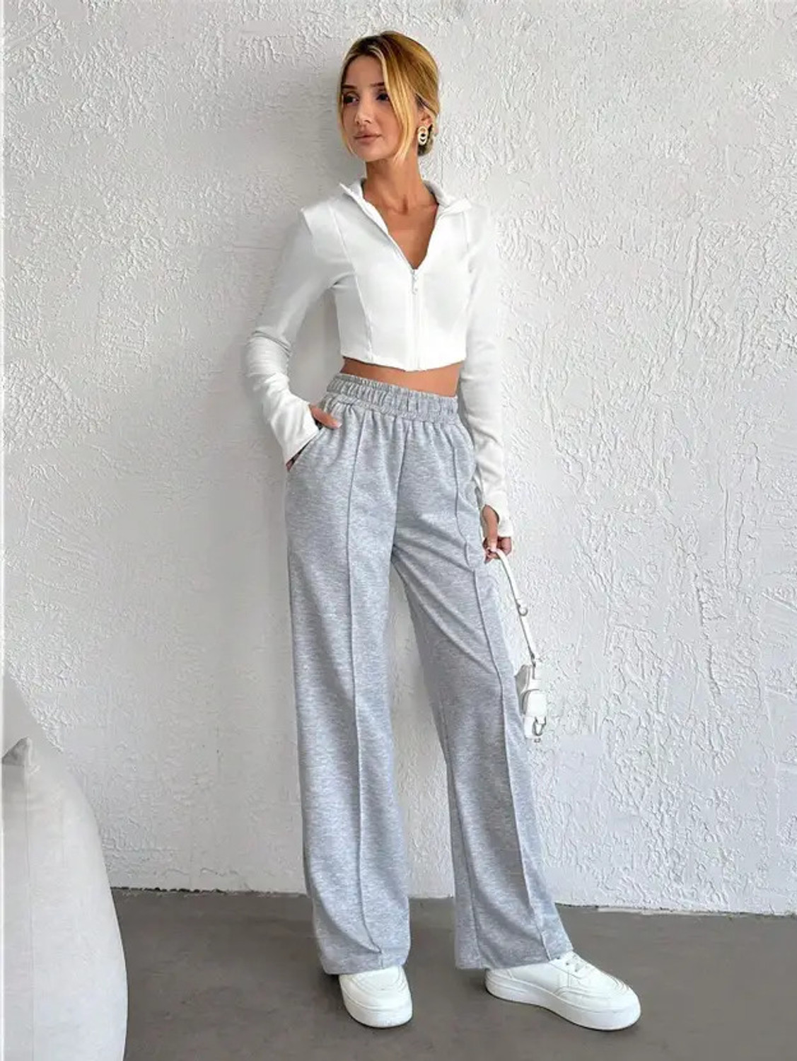 Image of Priyansh Enterprises Solid Women Grey Track Pants