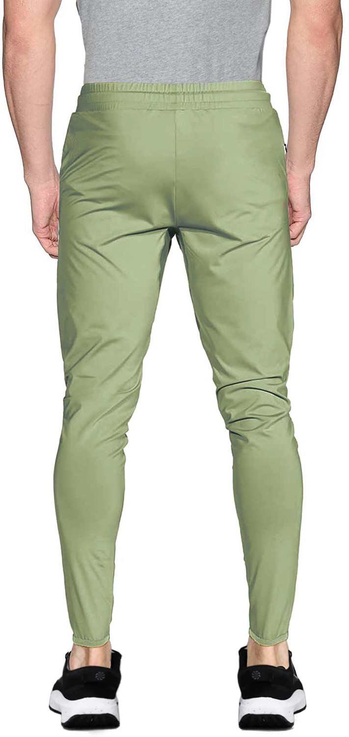 Image of AVOLT Printed Men Light Green Track Pants