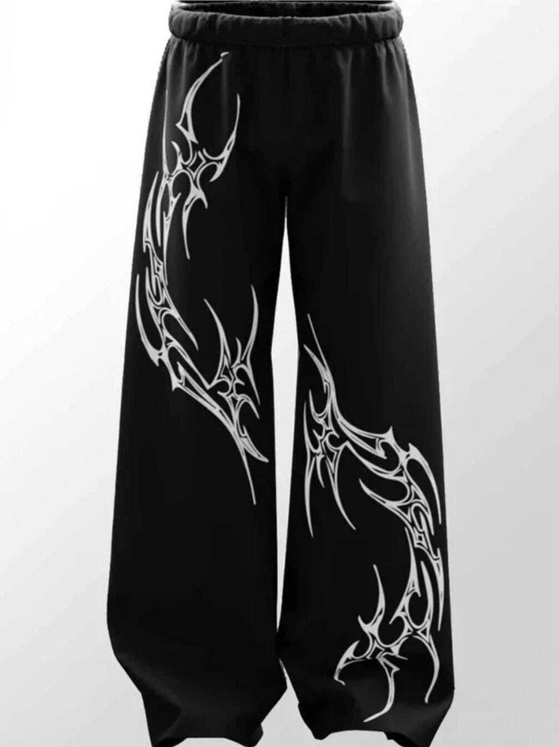 KILIYAM Men Black Printed Track Pants - Image 3