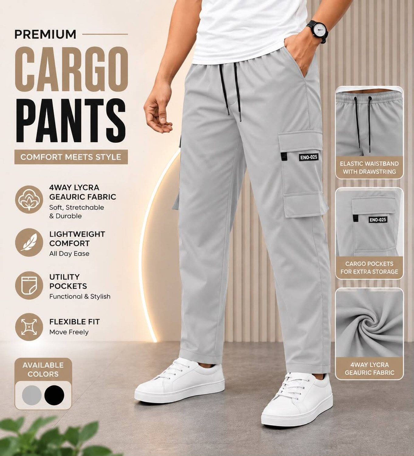 Image of HARDFLEX Solid Men Grey, Black Track Pants