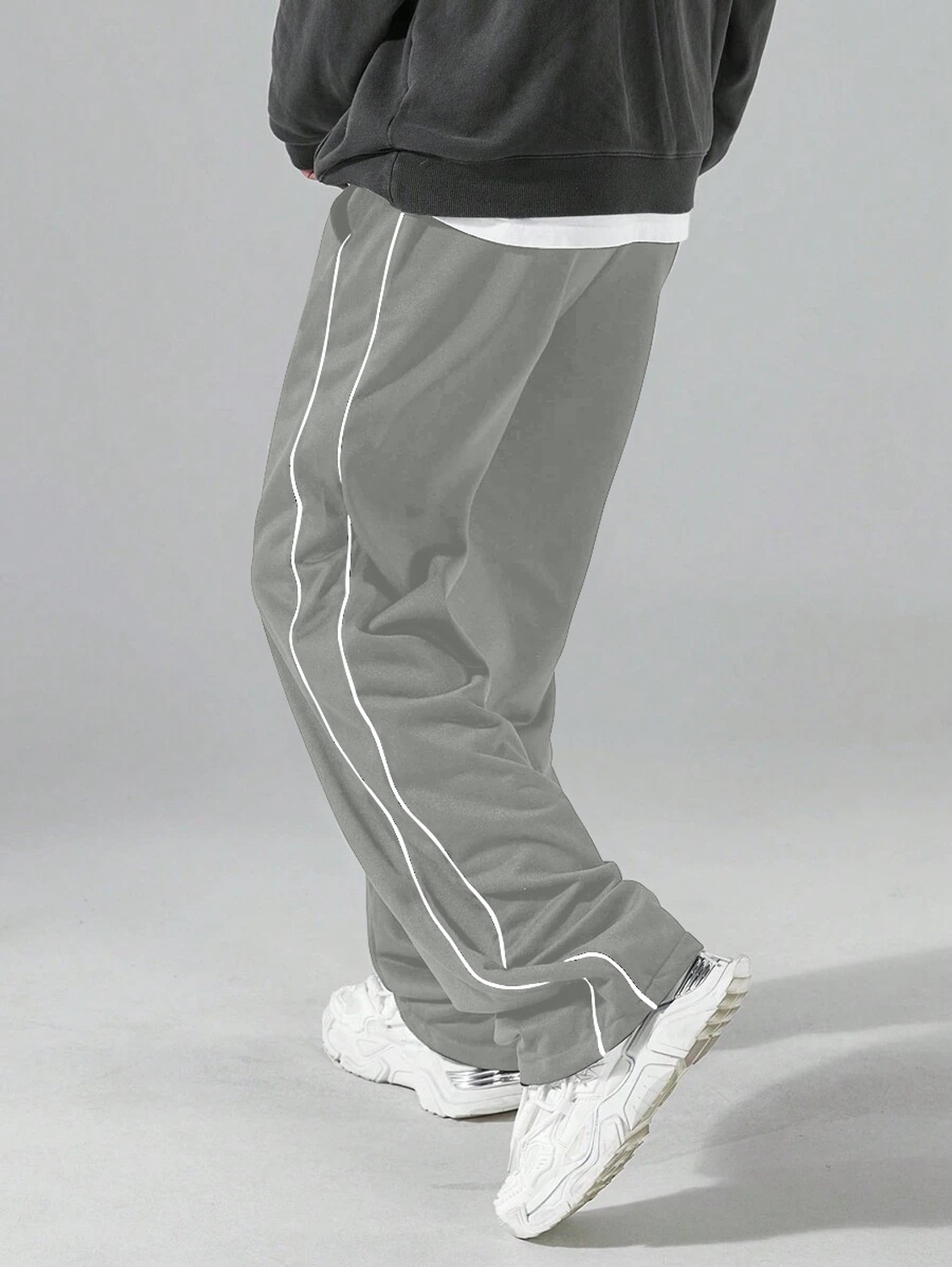 Image of Rajovati Solid Men Silver Track Pants