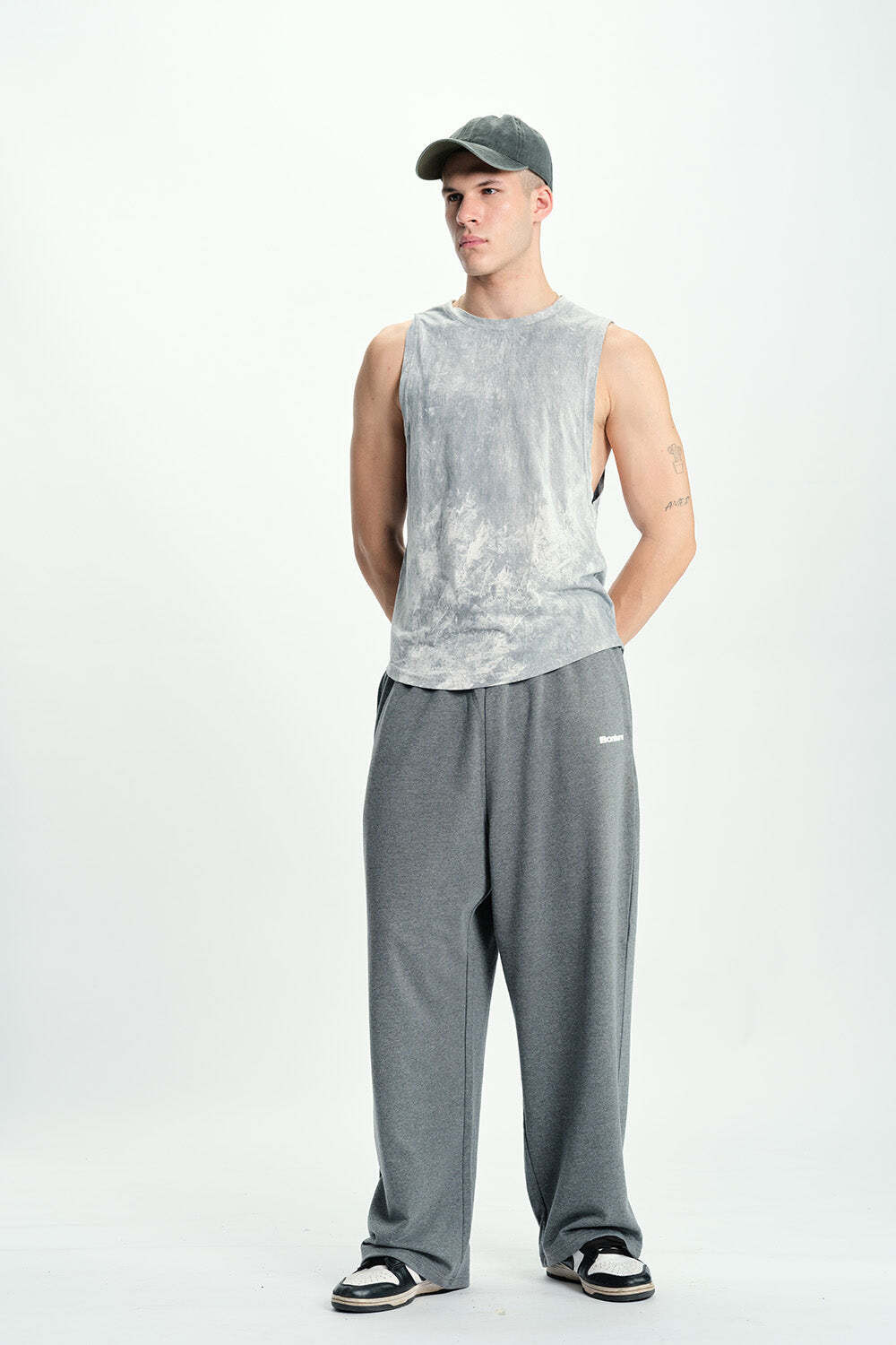Image of Bonkers Corner Printed Men Grey Track Pants