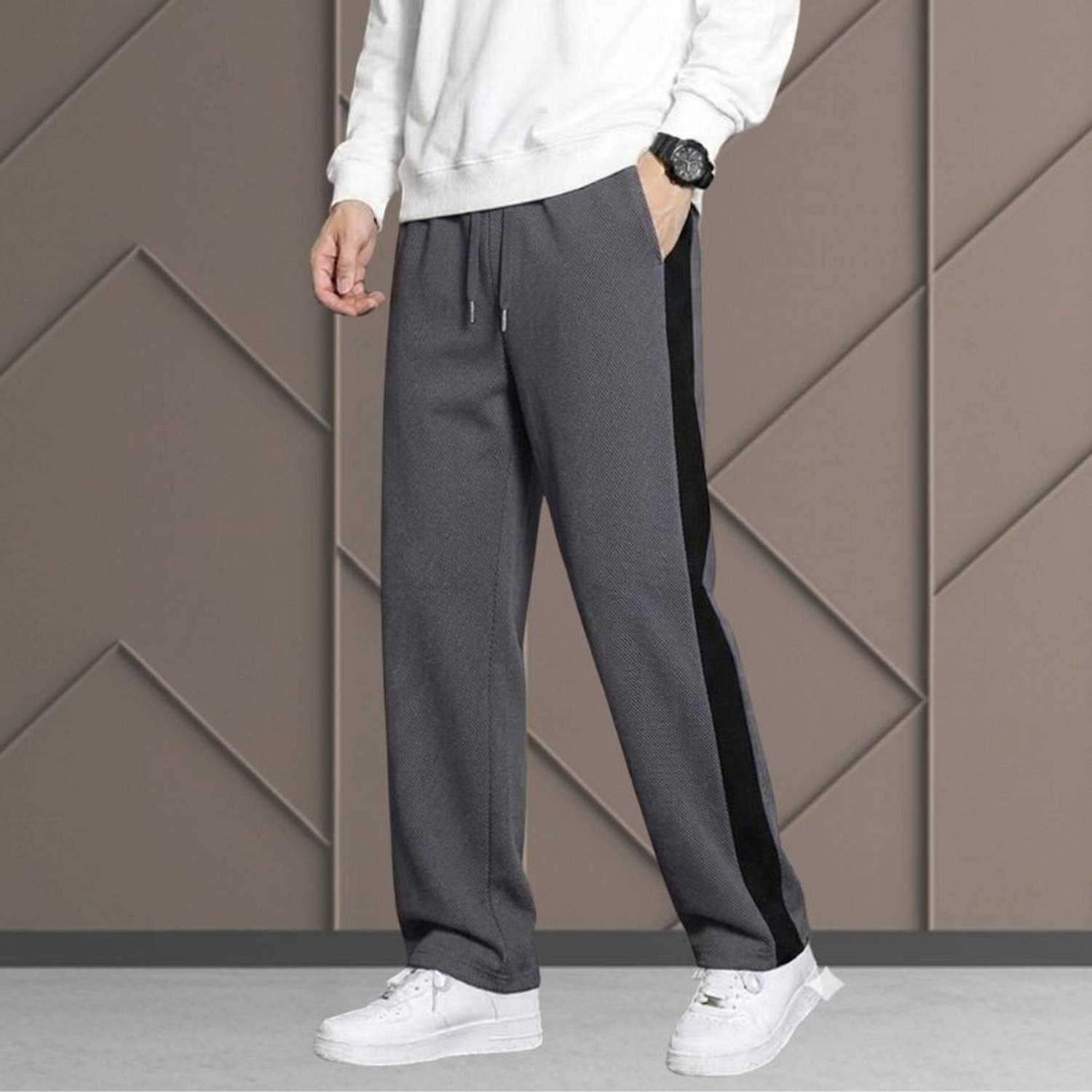 yanexa Colorblock Men Multicolor Track Pants Pack of 2 - Image 3