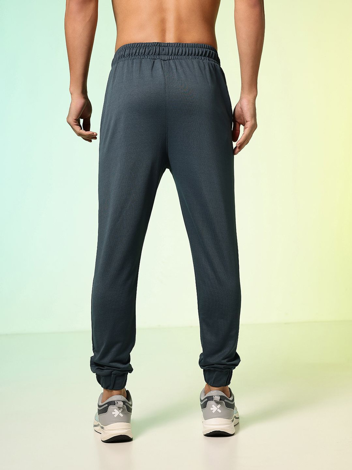 Image of HRX by Hrithik Roshan Printed Men Dark Blue Track Pants