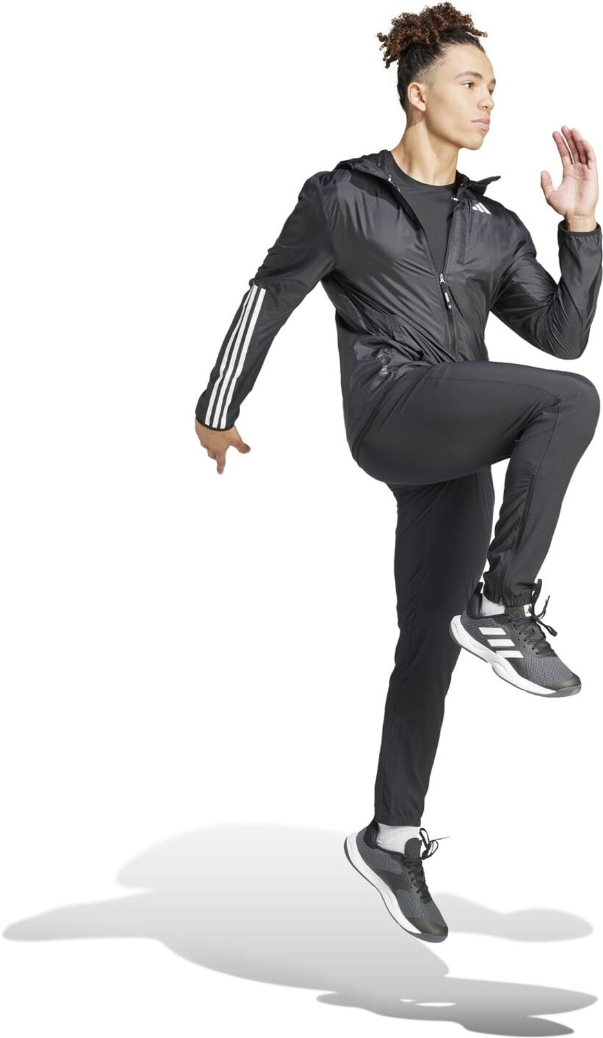 Image of ADIDAS Graphic Print Men Black Track Pants