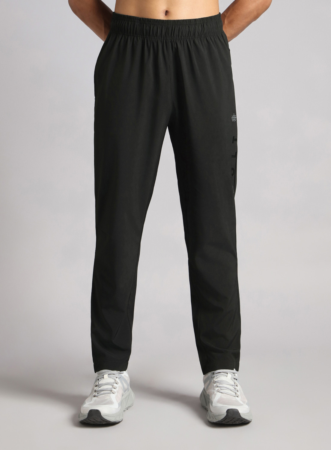 Image of Cult Solid Men Black Track Pants