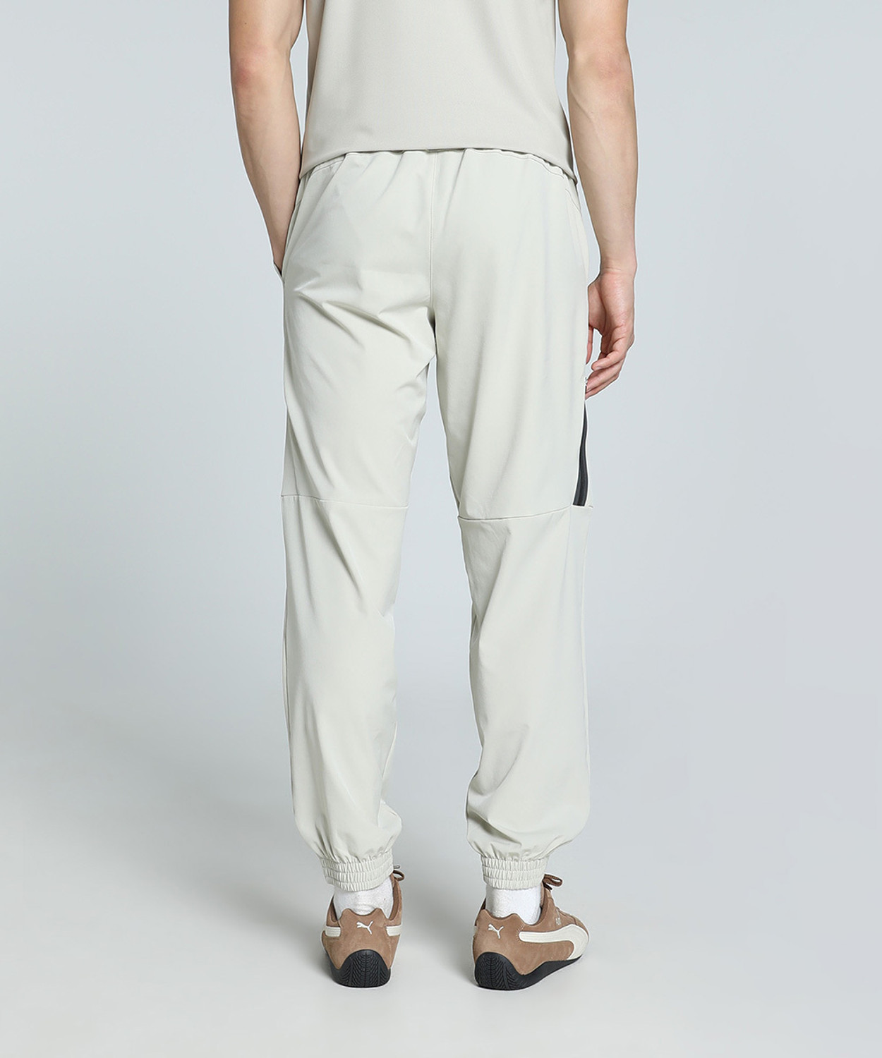 Image of PUMA Men Solid Beige Track Pants