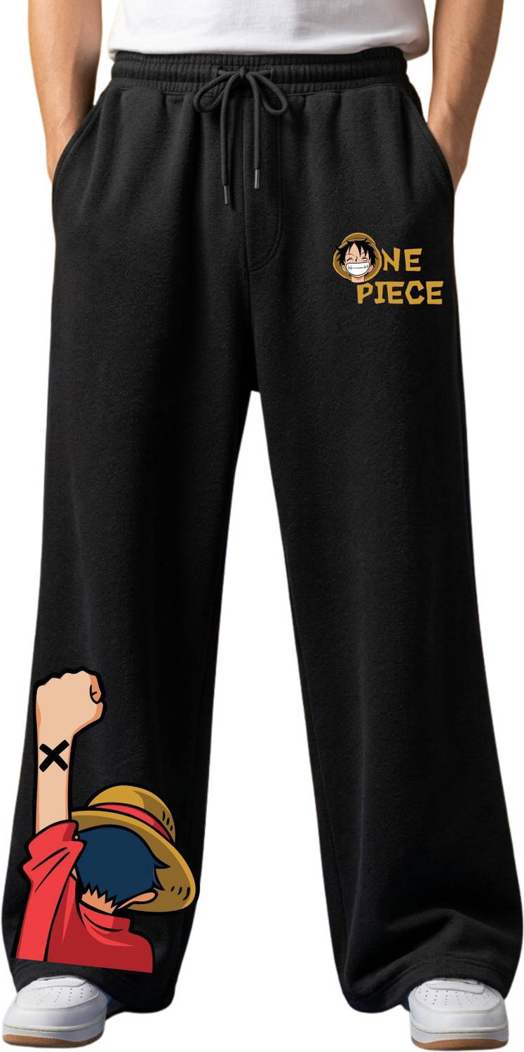EpicApparel Black Graphic Print Track Pants - Image 4