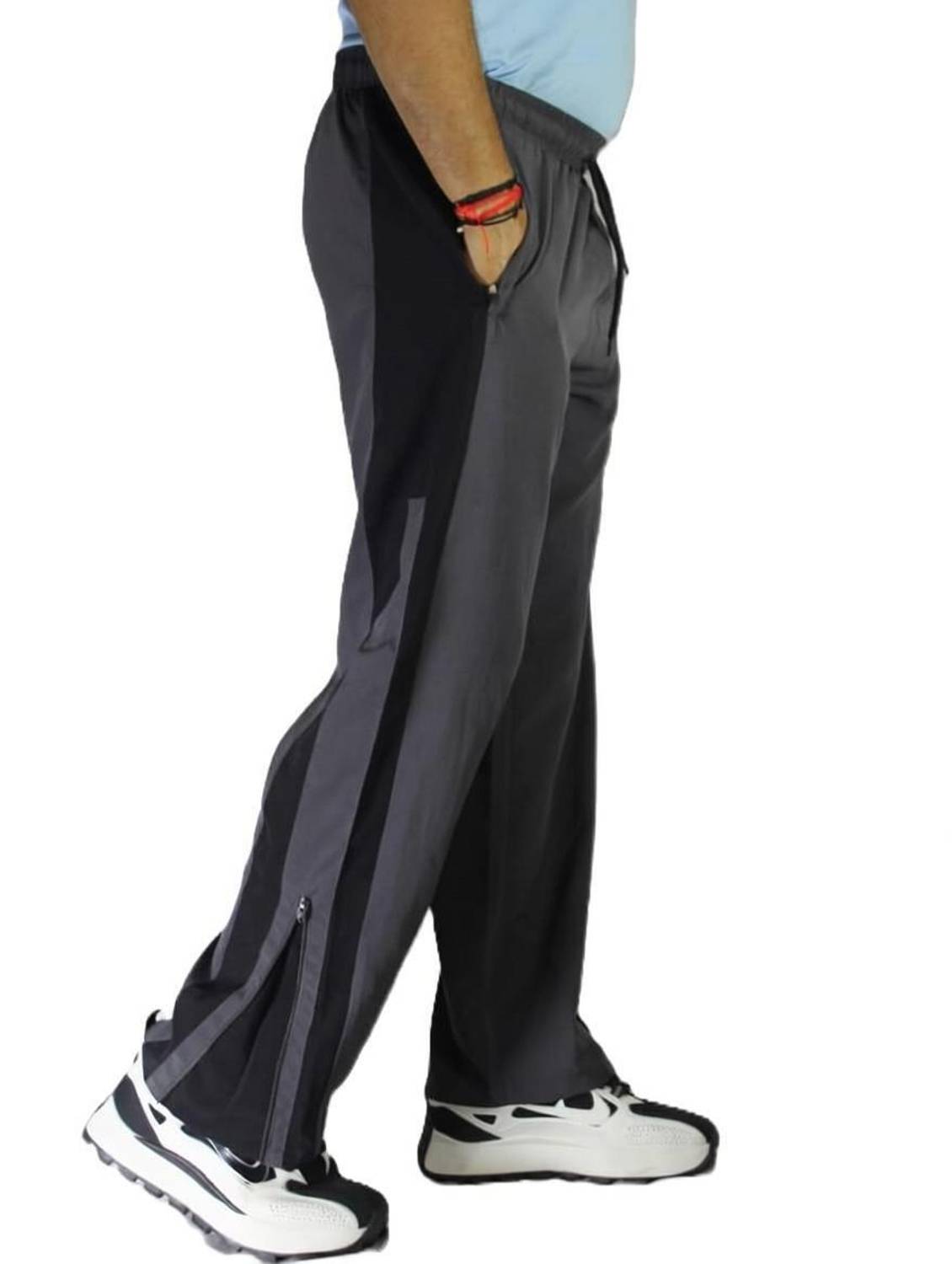 decades Solid Men Grey, Black Track Pants - Buy decades Solid Men