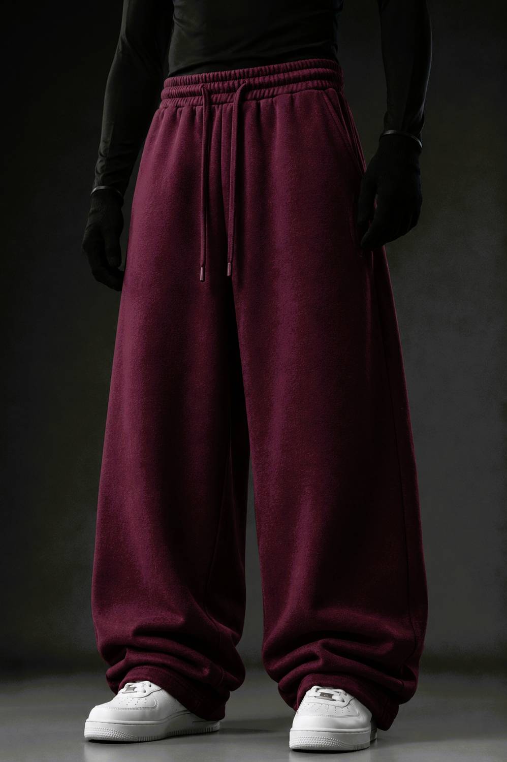 Eshaaver Printed Men & Women Maroon Track Pants