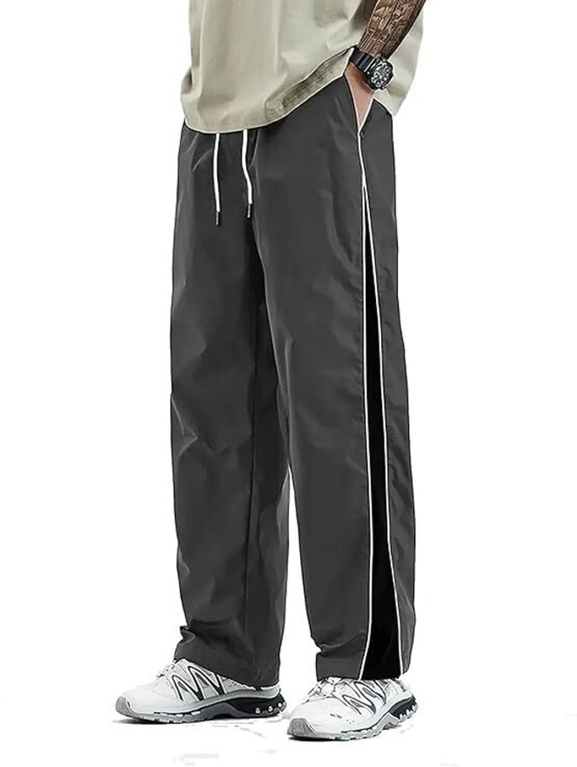 Neoamber Men Grey Track Pants - Image 3