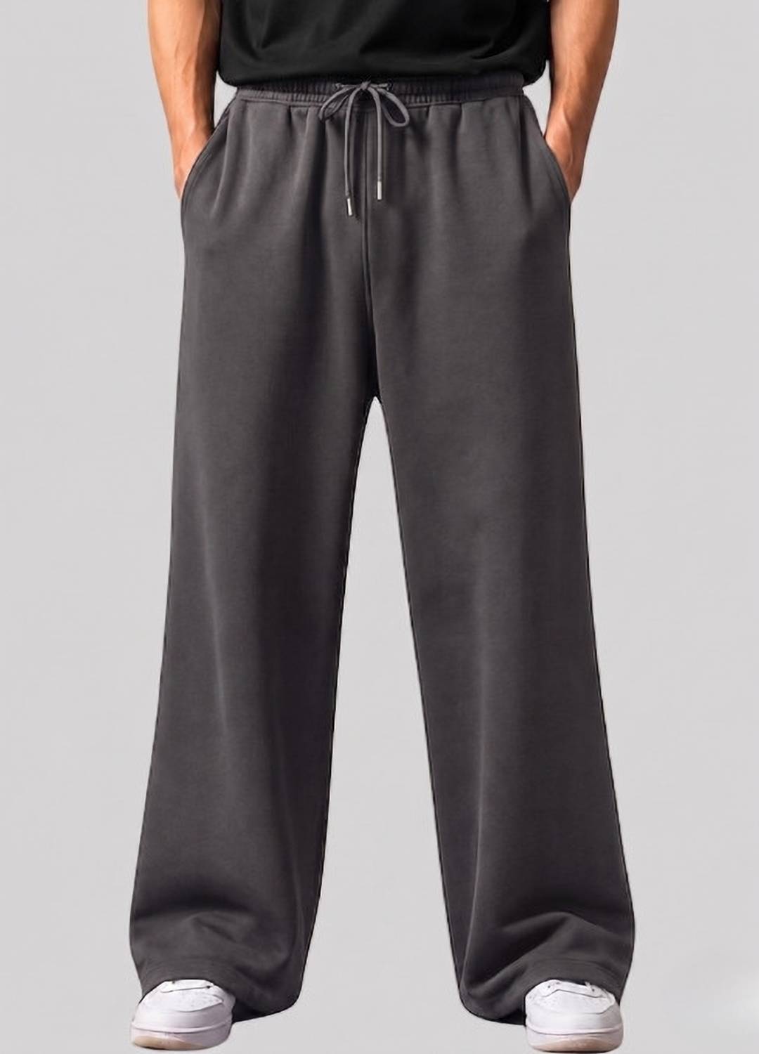 NAVII Solid Men Grey Track Pants - Image 4
