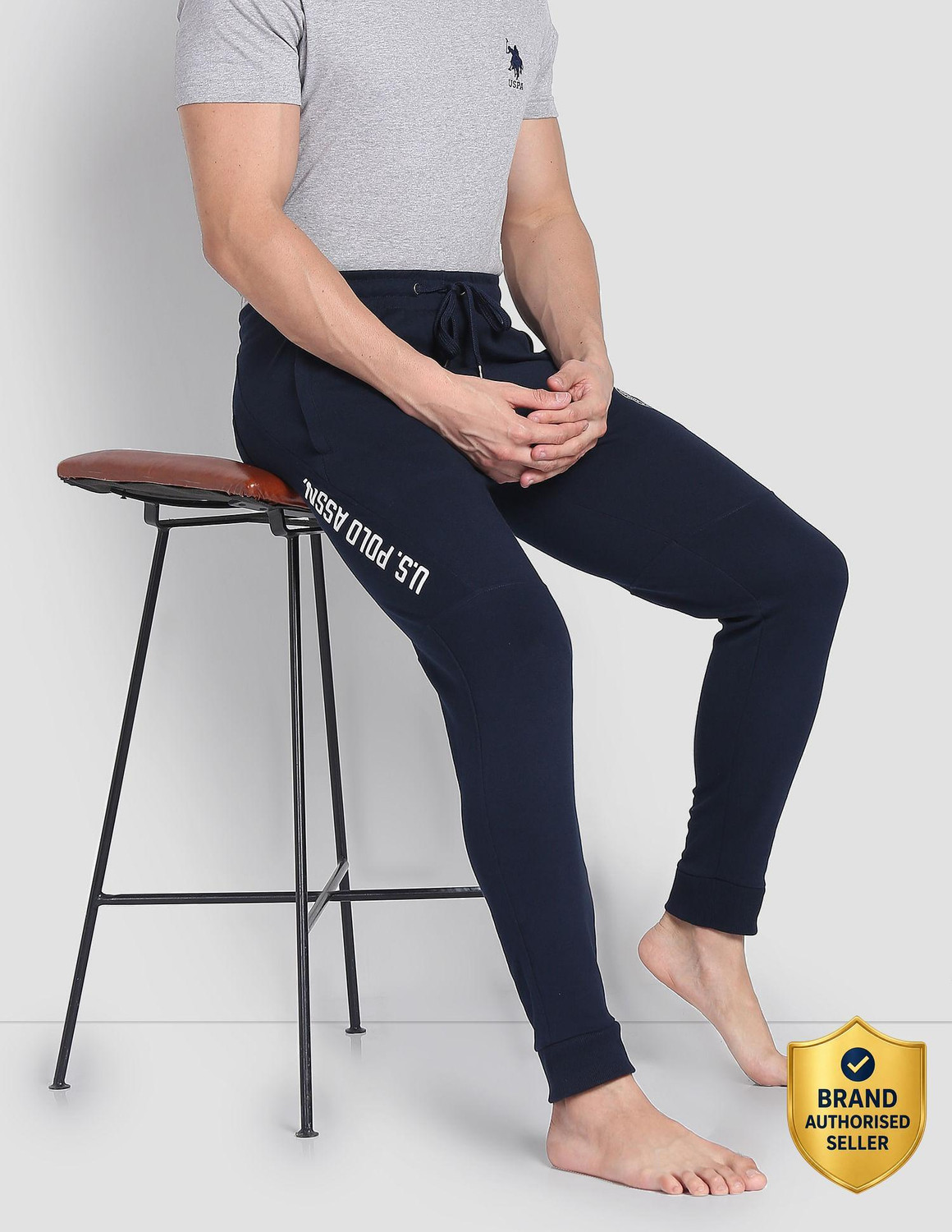 U.S. POLO ASSN. Solid Men Blue Track Pants