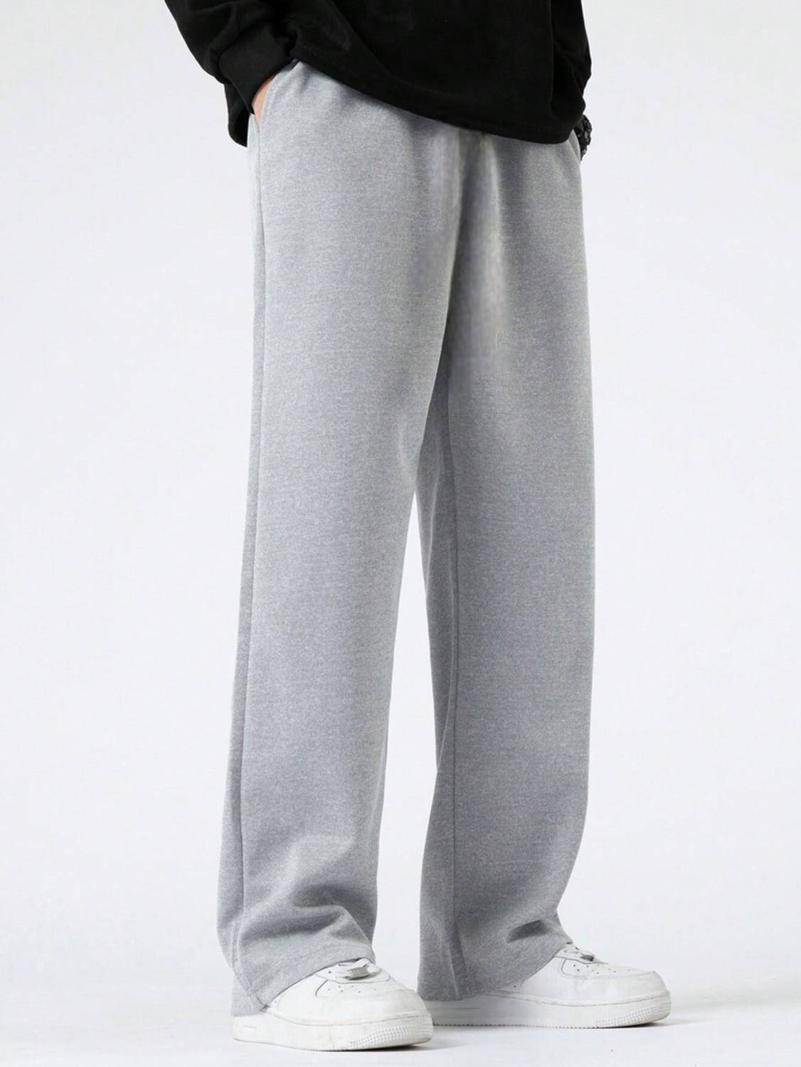 FLYcollection Solid Men Grey Track Pants - Buy FLYcollection Solid
