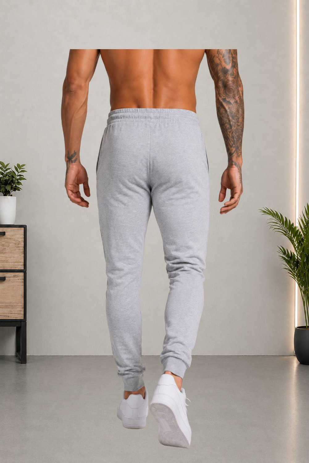 Image of SMARTRIX Solid Men Black, Grey Track Pants