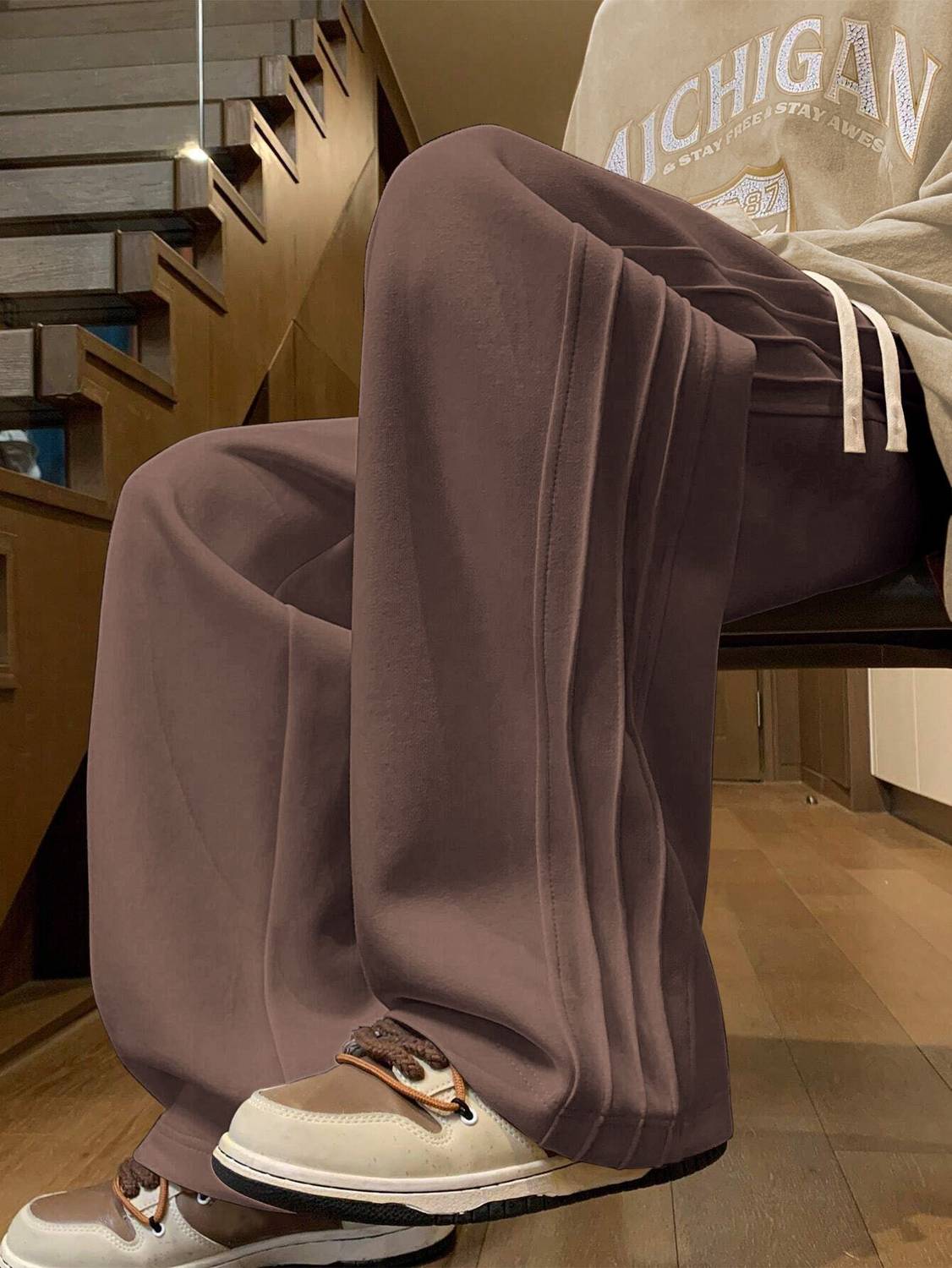 Leriya Fashion Brown Trousers - Image 2
