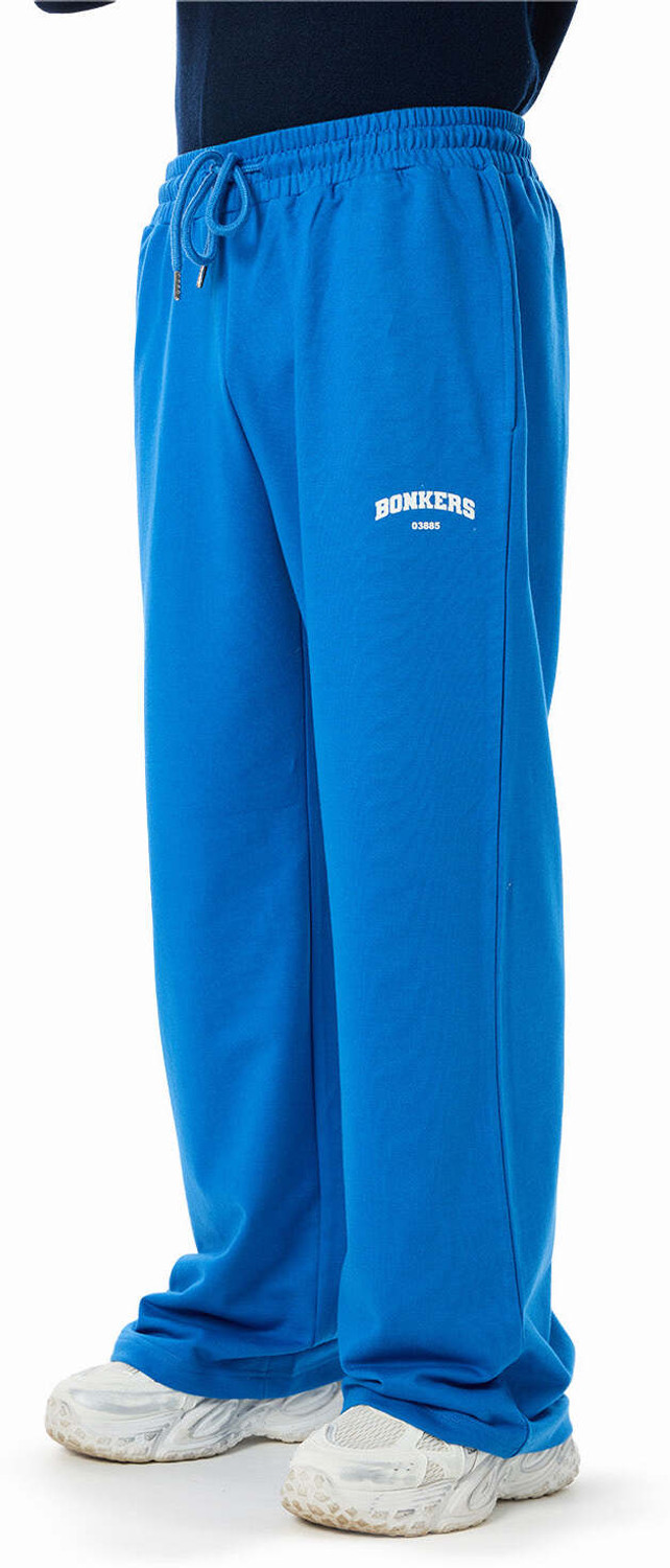 Image of Bonkers Corner Men Solid Blue Track Pants