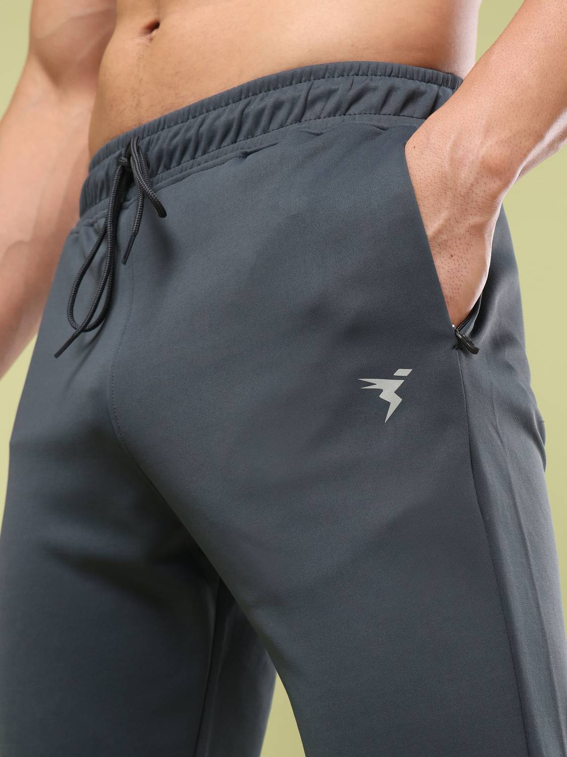 TECHNOSPORT Men Black Track Pants - Image 3