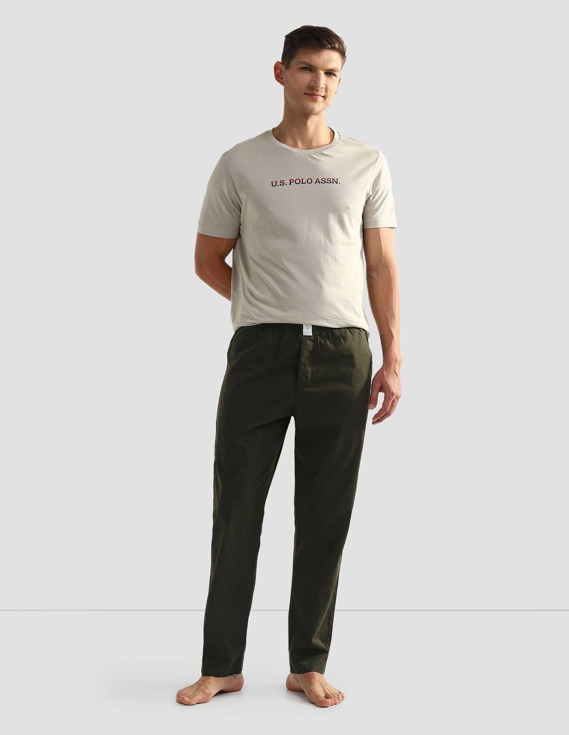 U.S. POLO ASSN. Men Green Track Pants - Image 4