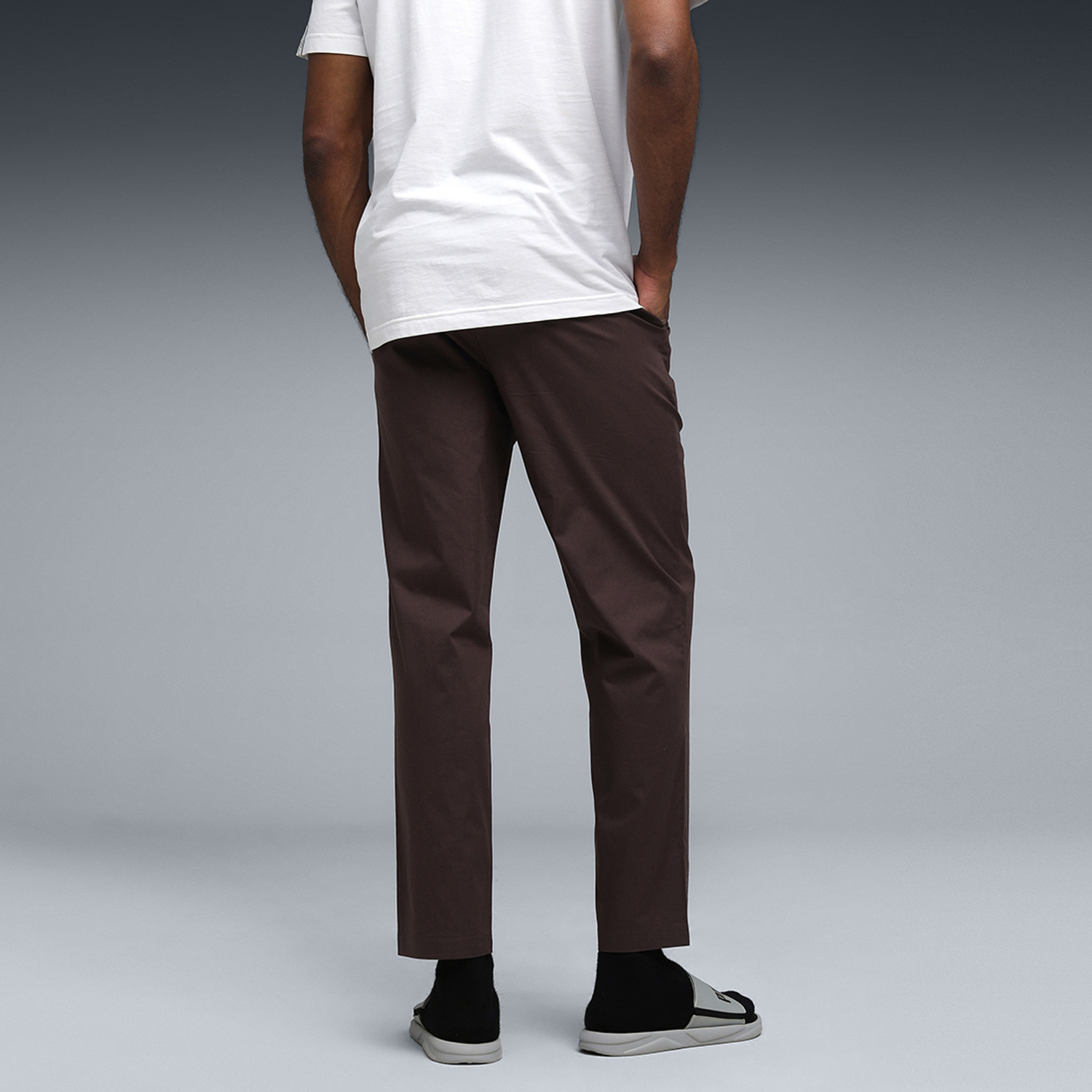 Image of PUMA Solid Men Brown Track Pants