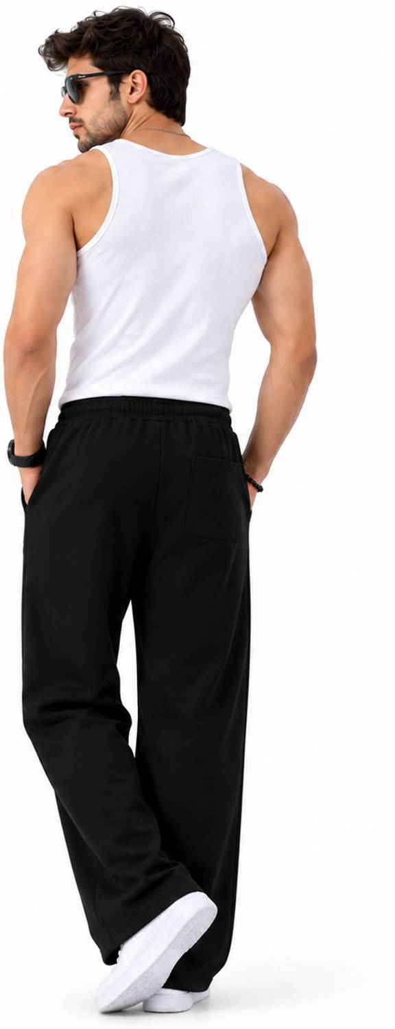 Bonkers Men Black Track Pants - Image 2