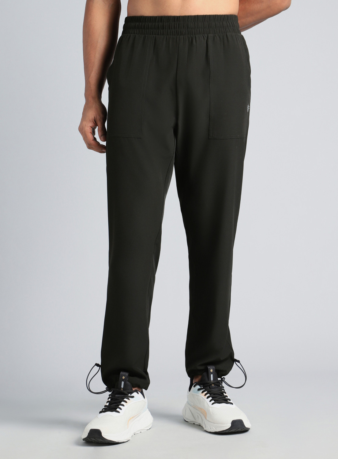 Image of Cult Solid Men Black Track Pants