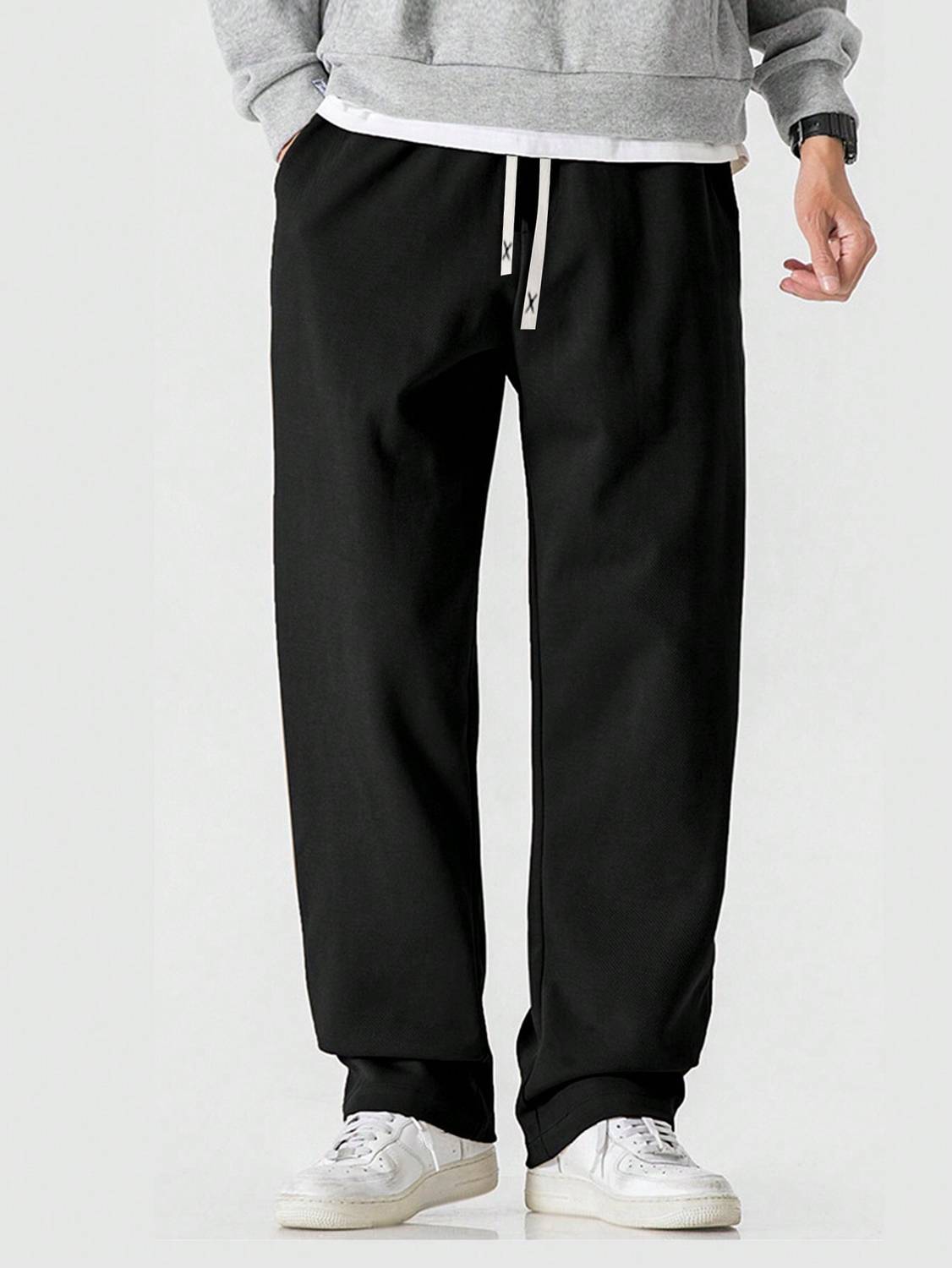 Ogha Men Black Track Pants - Image 1