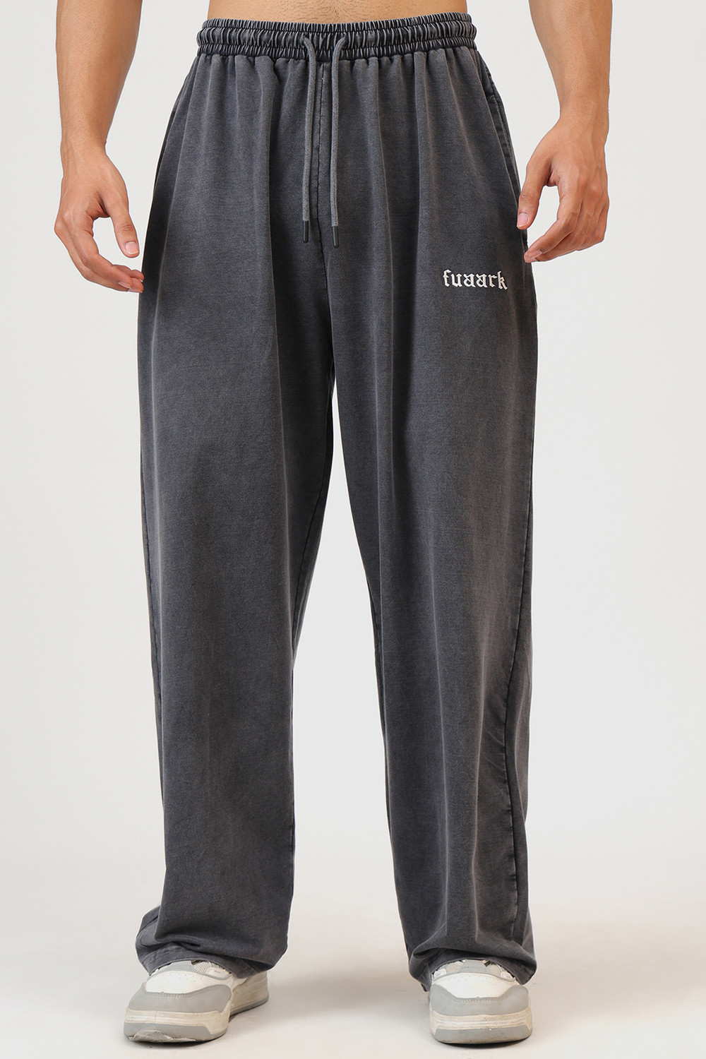 FuaarK Printed Men Grey Track Pants