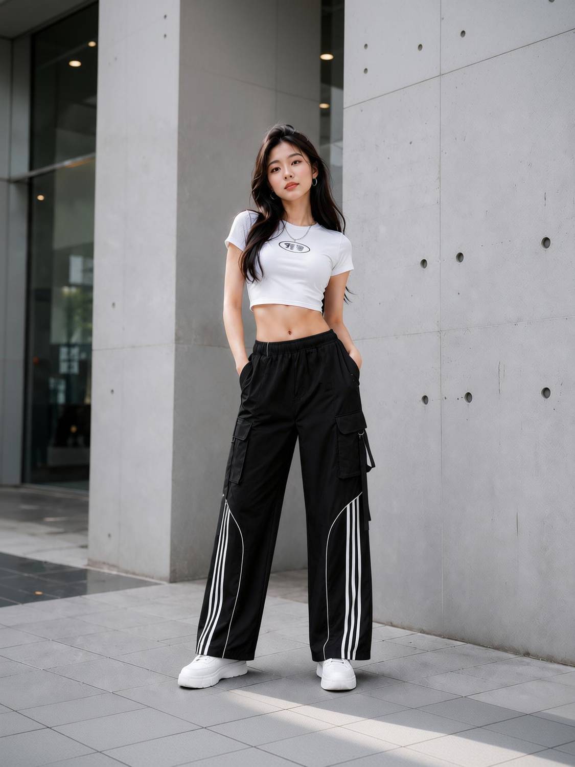 ascenso Striped Women Black Track Pants