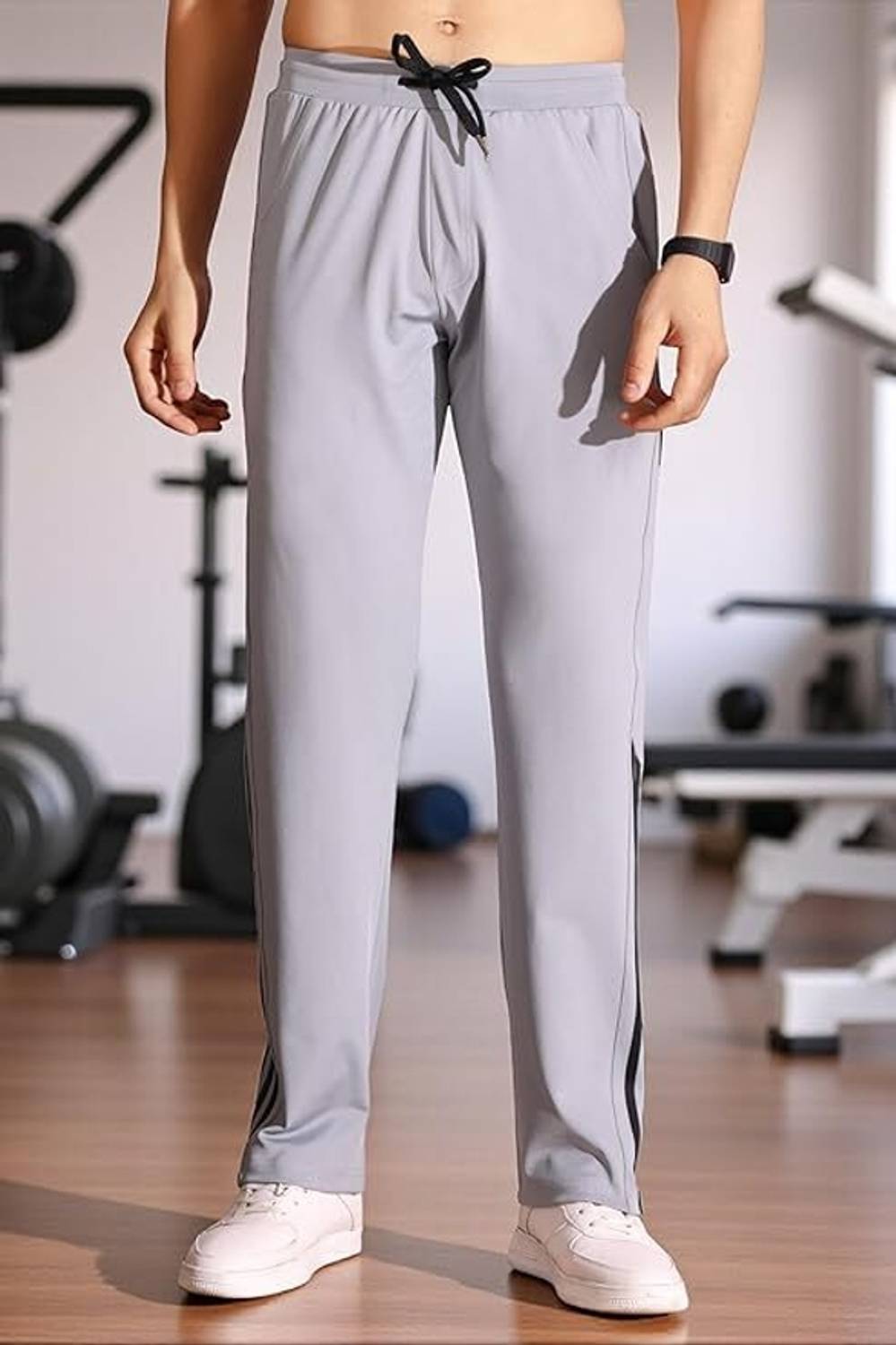RUSKSUN Men Grey Track Pants - Image 3