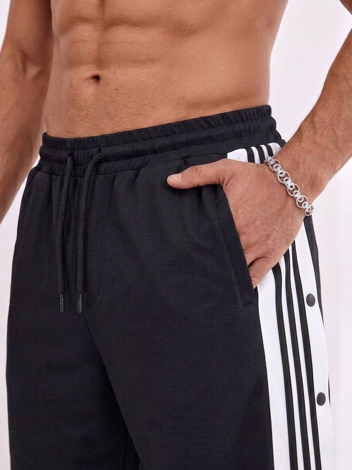 FLYcollection Men Black Track Pants - Image 3