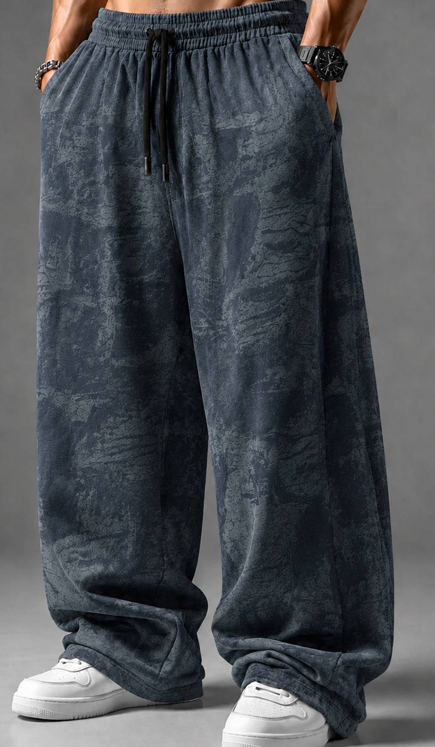 RPIRT Men Dark Blue Track Pants - Image 4