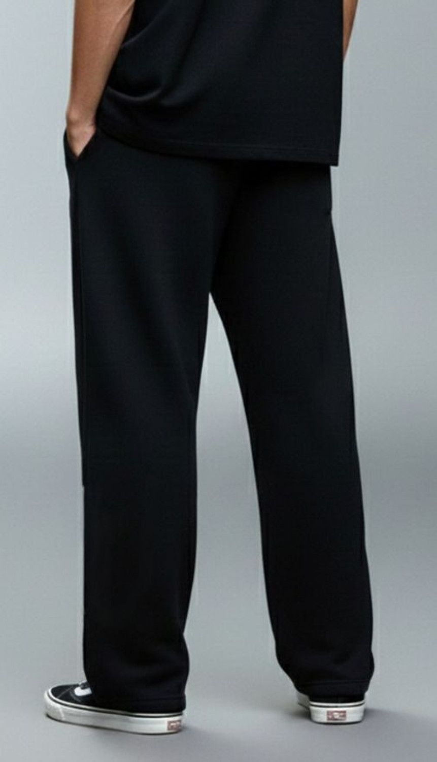 Image of ZEN1FASHION Printed Men Black Track Pants