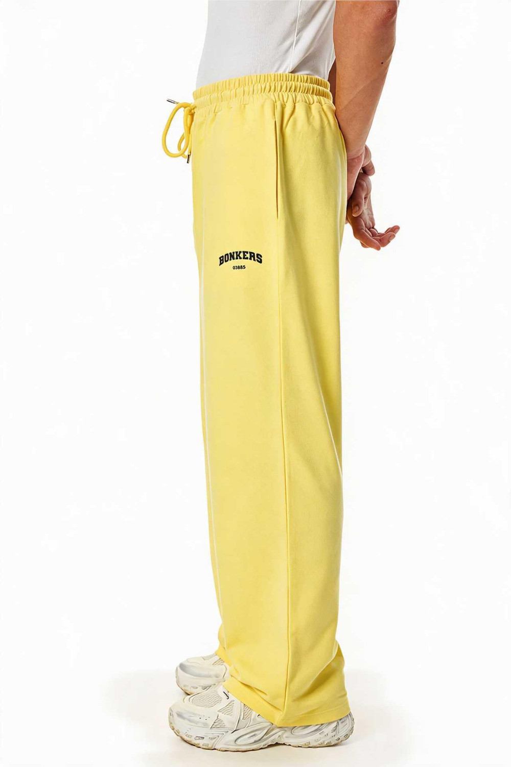 Image of Bonkers Corner Men Solid Yellow Track Pants
