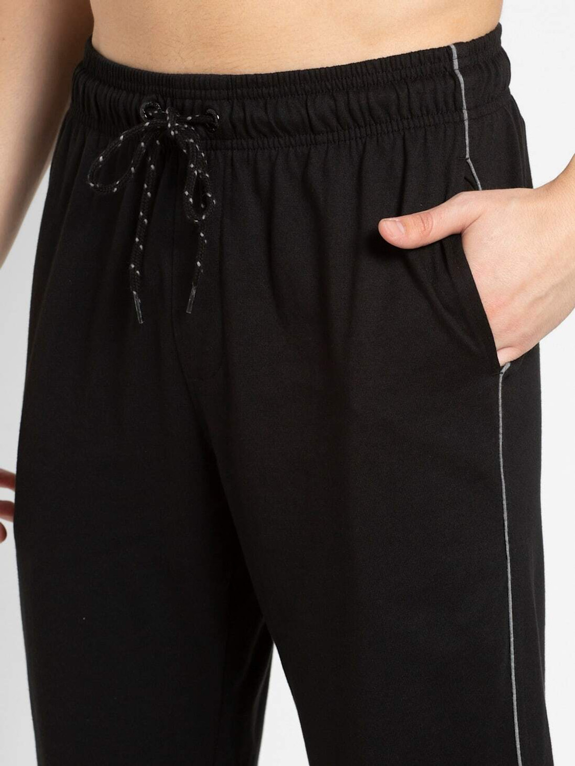 Image of JOCKEY Solid Men Black Track Pants